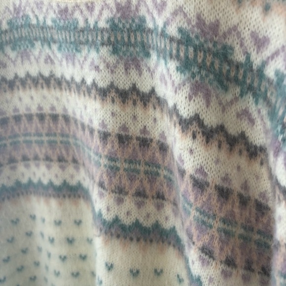 Contessina | Vintage Cream and Pastel Sweater -L - Picture 7 of 8